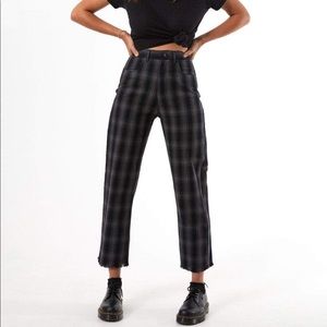 Afends Shelby Check - High Waist Wide Leg Pants